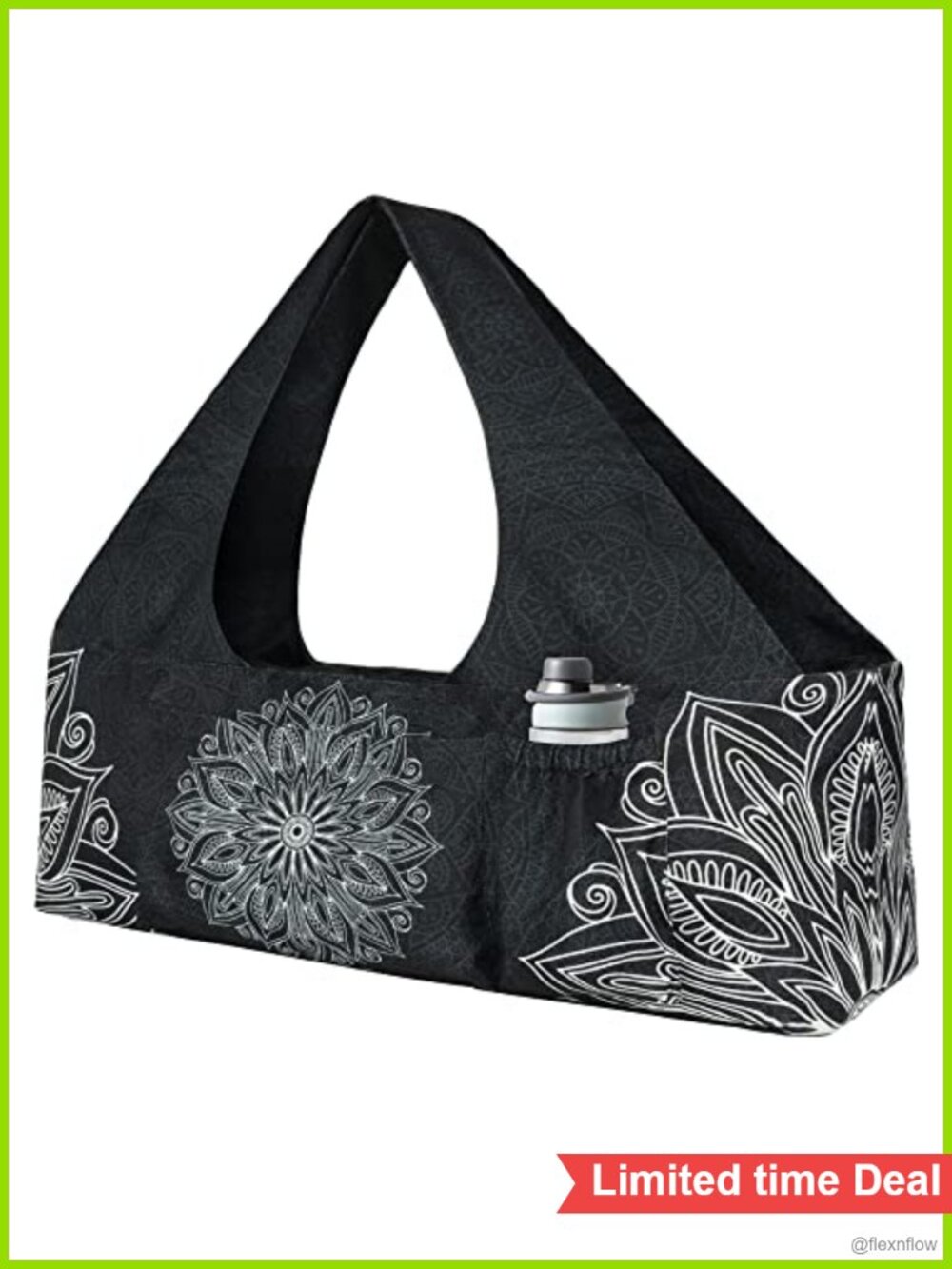 Yoga Mat Bag Carrier Fits 2 Mats Polyester Linen Tote